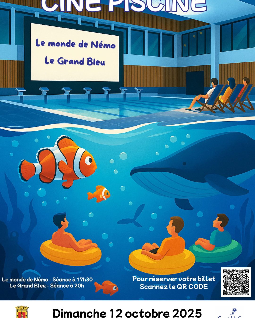 Affiche ciné piscine
